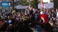 وقفة احتجاجية للاطباء و طلبة كلية الطب في تونس امام وزارة الصحة‎ 