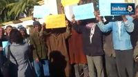 إحتجاجات أصحاب الشاحنات في سيدي بوزيد